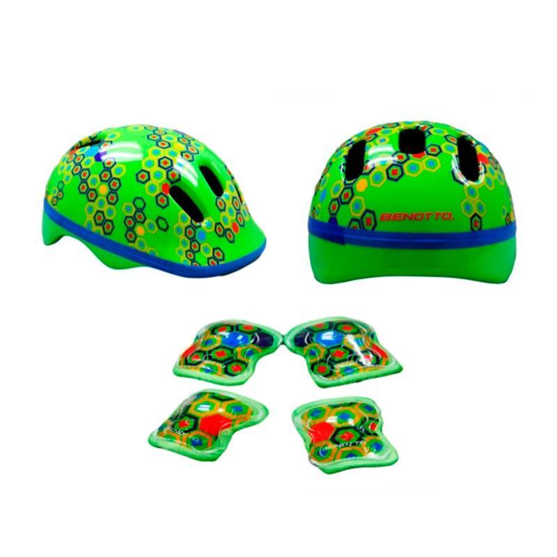 Casco BENOTTO infantil (Kit con Codilleras y Rodilleras) Talla M - Raudor ¡Rompe tu propio récord!