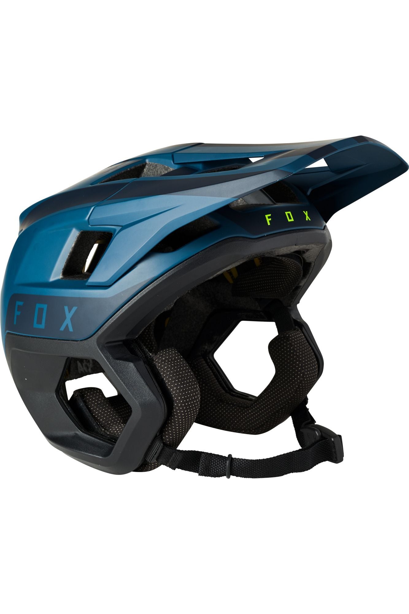 Casco FOX Dropframe PRO Azul - Raudor ¡Rompe tu propio récord!