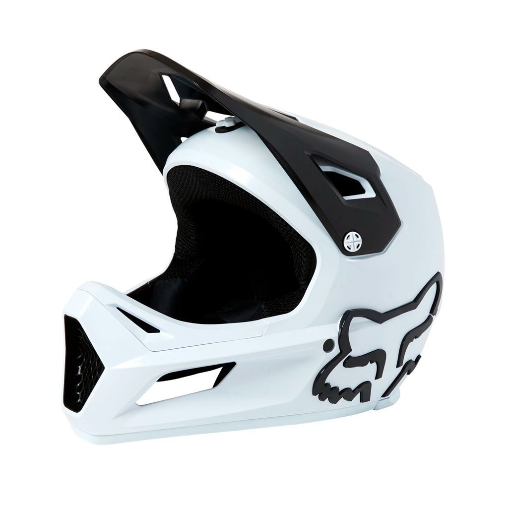 Casco FOX Rampage FA21 Joven / Color Blanco / Talla YL - Raudor ¡Rompe tu propio récord!