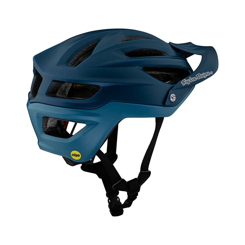 Casco TROY LEE DESIGN A2 Decoy Smokey Blue - Talla SM con MIPS - Raudor ¡Rompe tu propio récord!