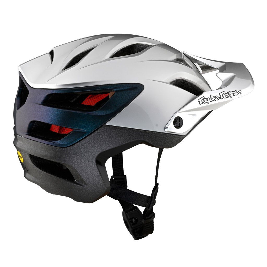 Casco TROYLEE DESIGNS A3 Mips Uno / Color Silver-Electro / Talla MD/LG - Raudor ¡Rompe tu propio récord!