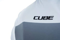 Jersey de ciclismo CUBE ATX WS Full Zip S/S para dama / Black White