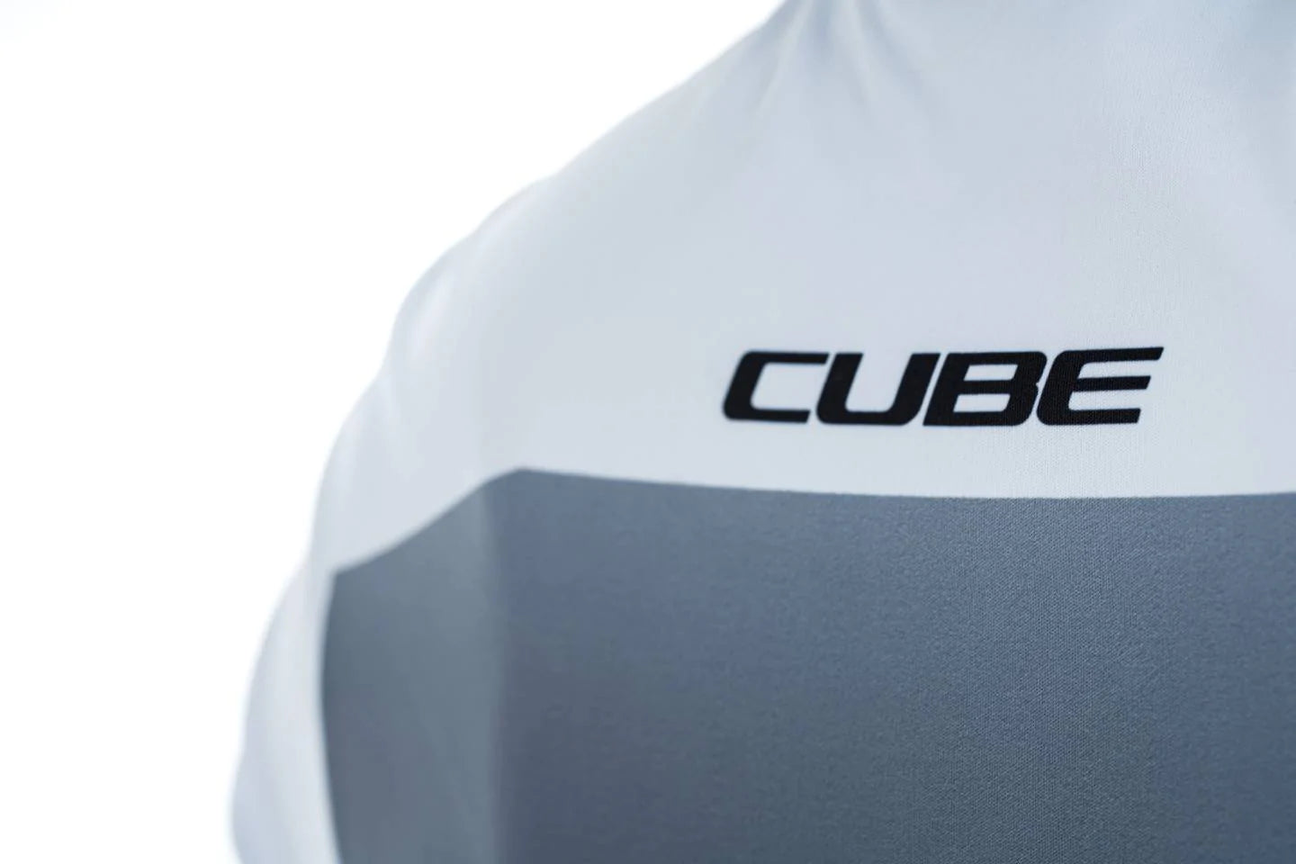 Jersey de ciclismo CUBE ATX WS Full Zip S/S para dama / Black White
