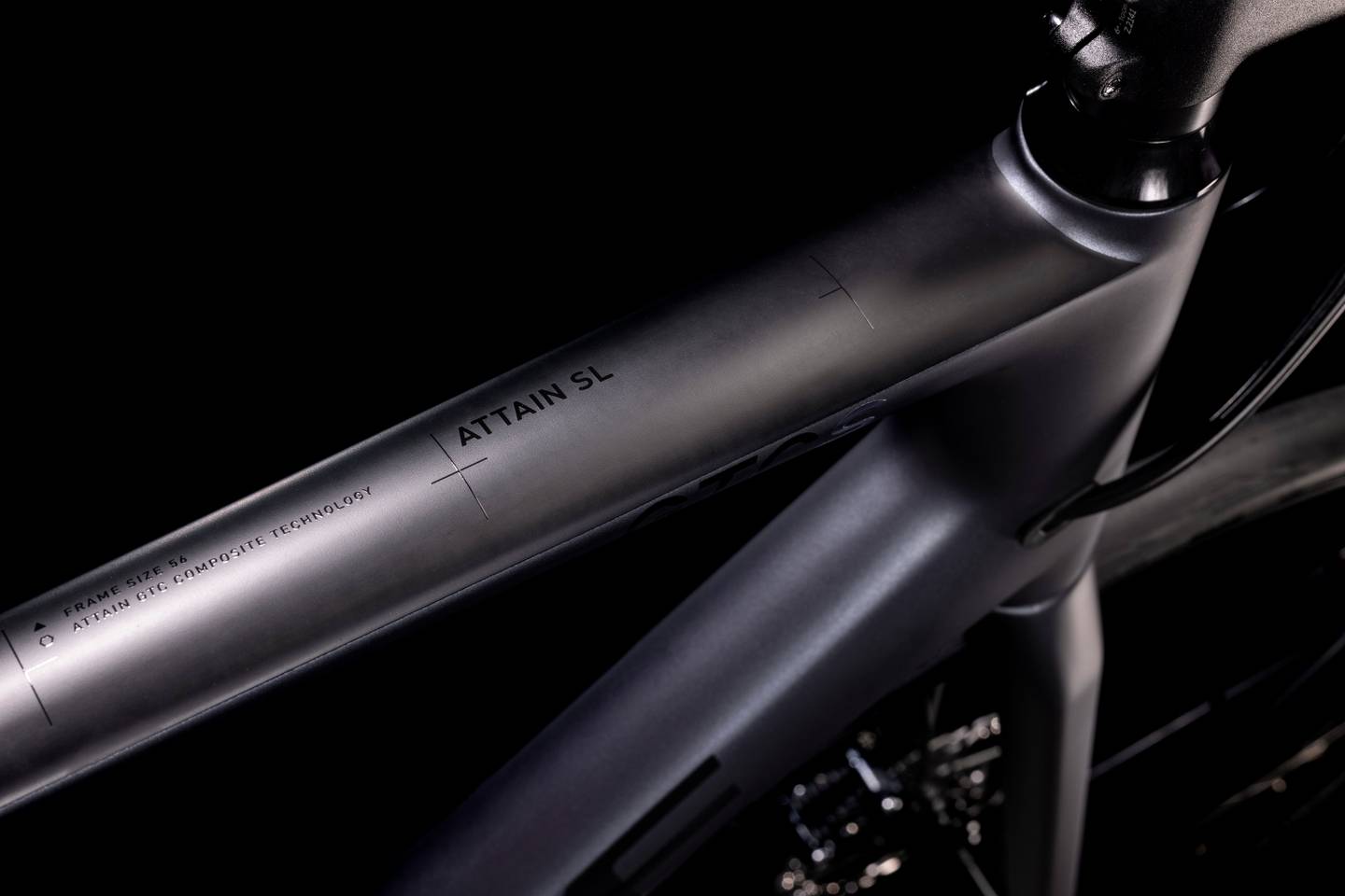 Bicicleta CUBE Attain GTC SL 2022 / Grey'n'Carbon / Talla 56 cm