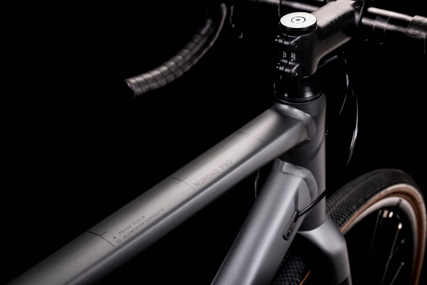 Bicicleta para gravel CUBE Nuroad Pro Inkgrey'n'Black 2022 / Talla 53 / Transmisión de 2x10 velocidades