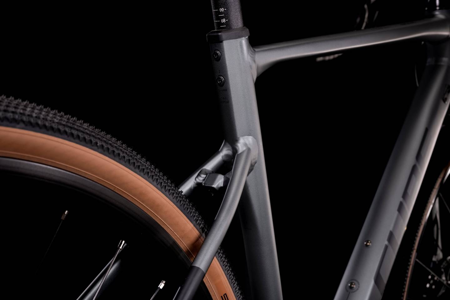 Bicicleta para gravel CUBE Nuroad Pro Inkgrey'n'Black 2022 / Talla 53 / Transmisión de 2x10 velocidades