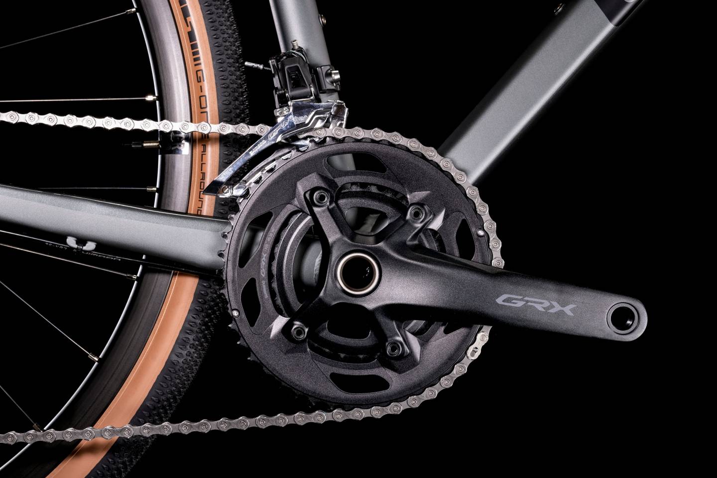 Bicicleta para gravel CUBE Nuroad Pro Inkgrey'n'Black 2022 / Talla 53 / Transmisión de 2x10 velocidades