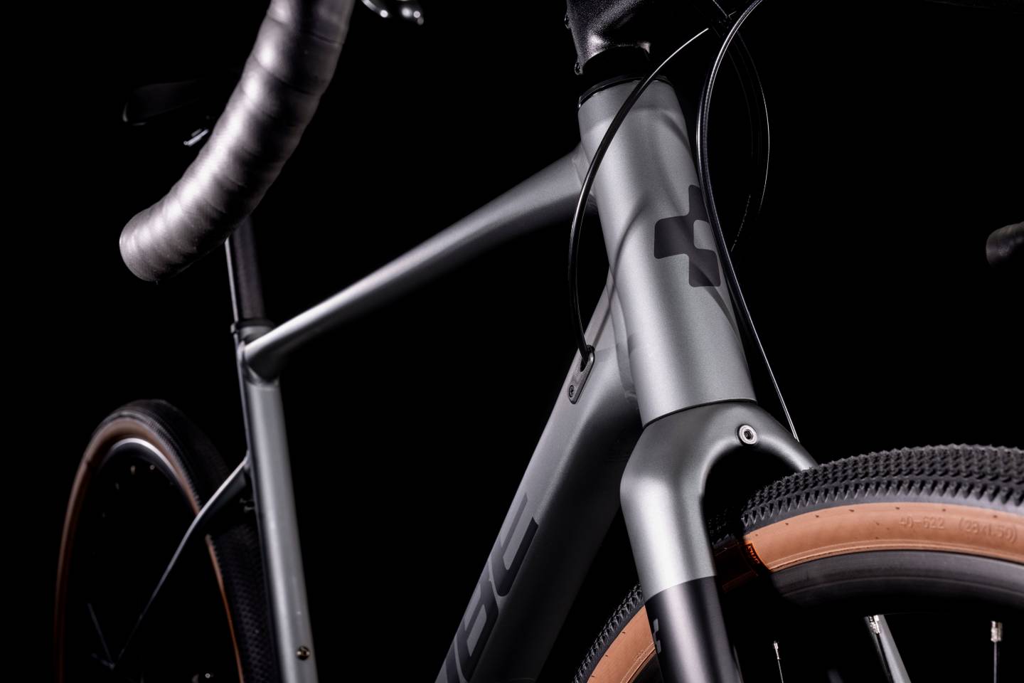 Bicicleta para gravel CUBE Nuroad Pro Inkgrey'n'Black 2022 / Talla 53 / Transmisión de 2x10 velocidades