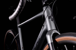 Bicicleta para gravel CUBE Nuroad Pro Inkgrey'n'Black 2022 / Talla 53 / Transmisión de 2x10 velocidades