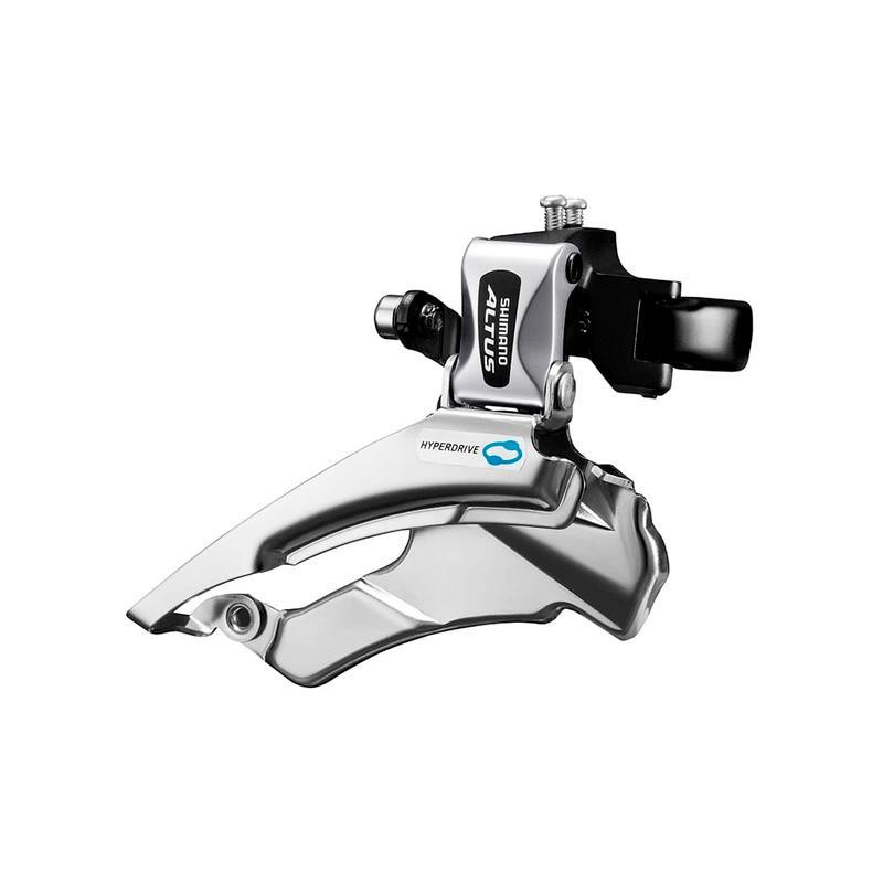 Desviador delantero SHIMANO Altus FD-M313 para 3 velocidades / Montaje de abrazadera de 31.8 mm / Down Swing / Dual Pull - Raudor ¡Rompe tu propio récord!