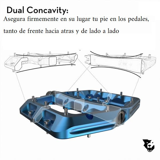 WOLFTOOTH PEDAL WAVEFORM AZUL TALLA GRANDE (112MMX106MM)