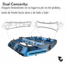 WOLFTOOTH PEDAL WAVEFORM AZUL TALLA GRANDE (112MMX106MM)