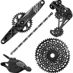 Grupo SRAM GX Eagle para BB30 , 12 velocidades, bielas de 175 mm, plato de 32T, cassette de 10-50t Negro - Raudor ¡Rompe tu propio récord!