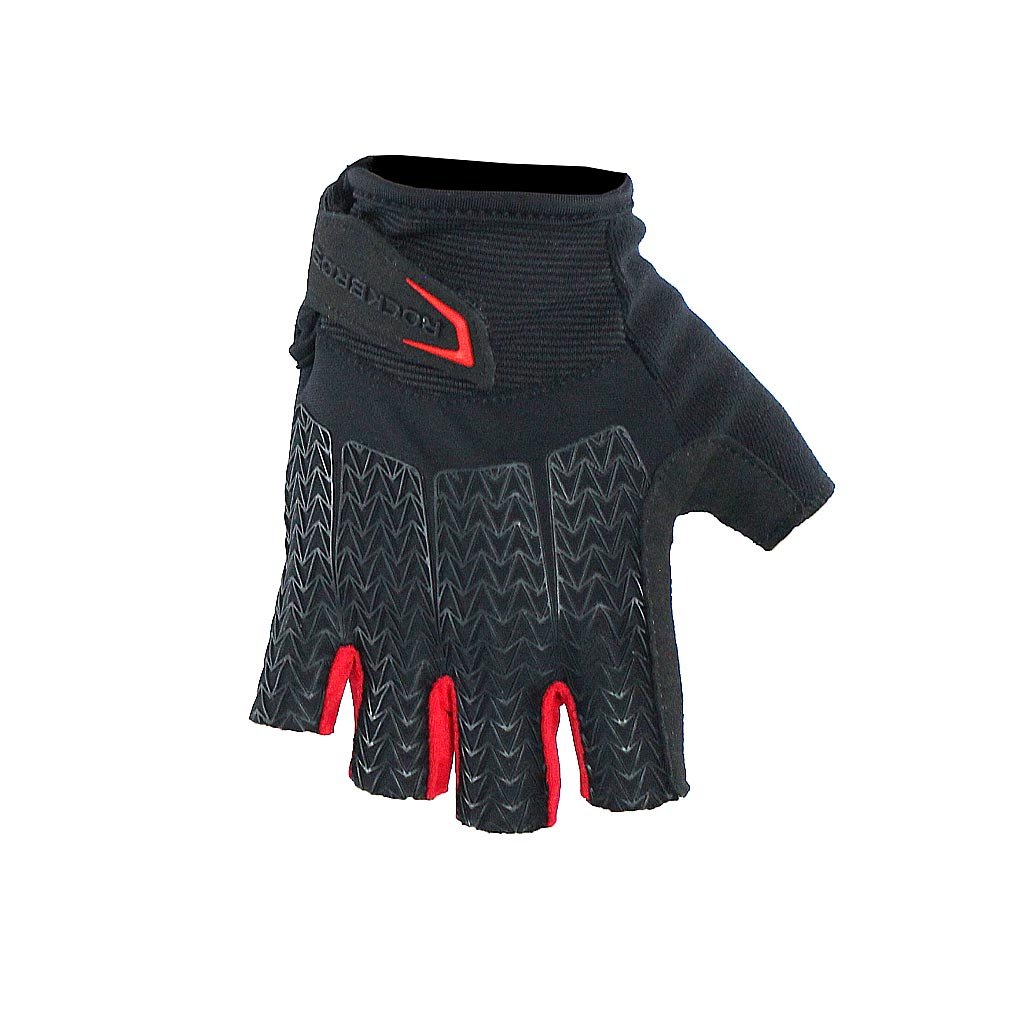Guantes ROCKBROS Dedo corto con almohadillas de gel | Color Rojo - Raudor ¡Rompe tu propio récord!