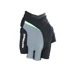 Guantes ROCKBROS Dedo corto con malla de gel | Color Negro y Gris - Raudor ¡Rompe tu propio récord!