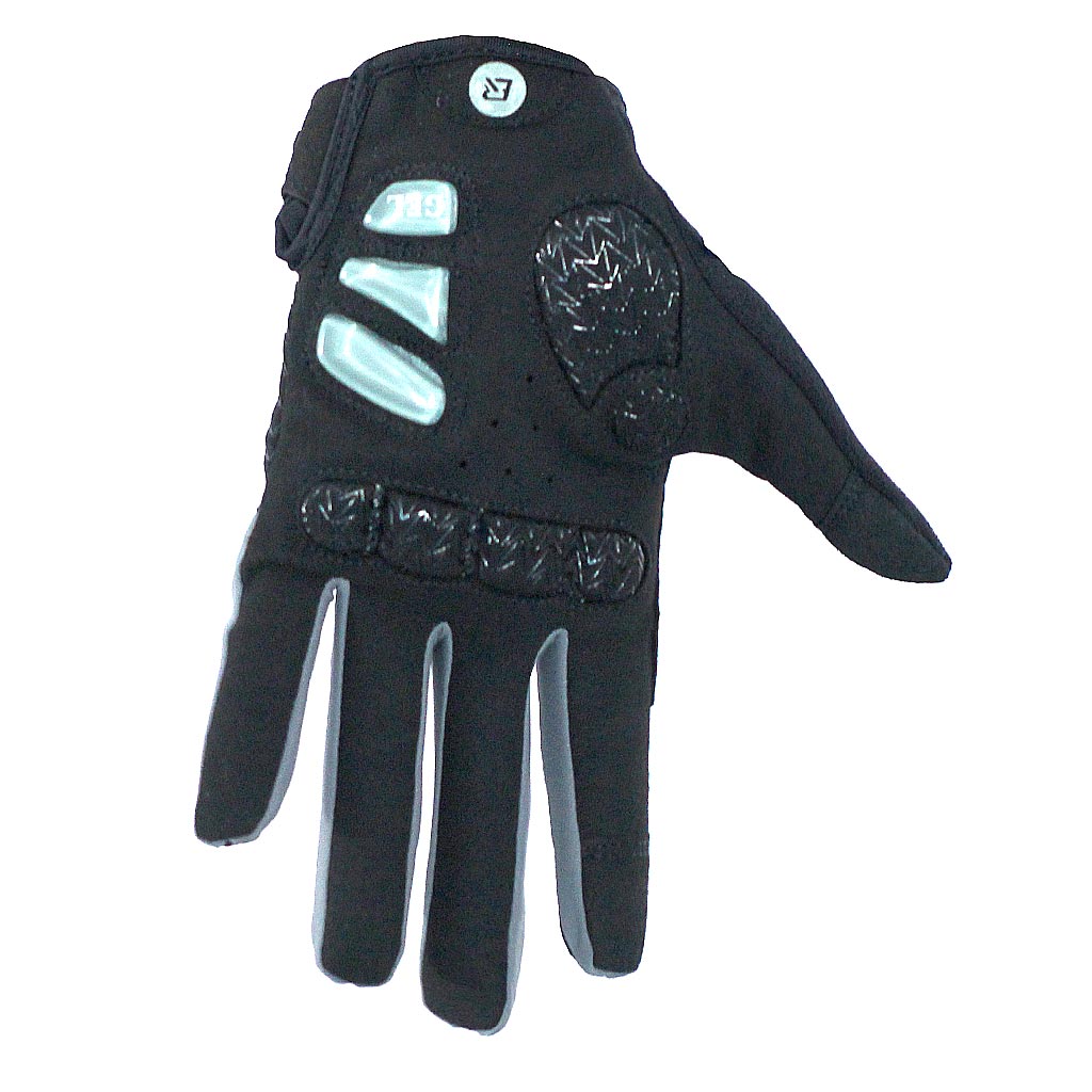 Guantes ROCKBROS Dedo largo con almohadillas de gel | Color Negro con Gris - Raudor ¡Rompe tu propio récord!