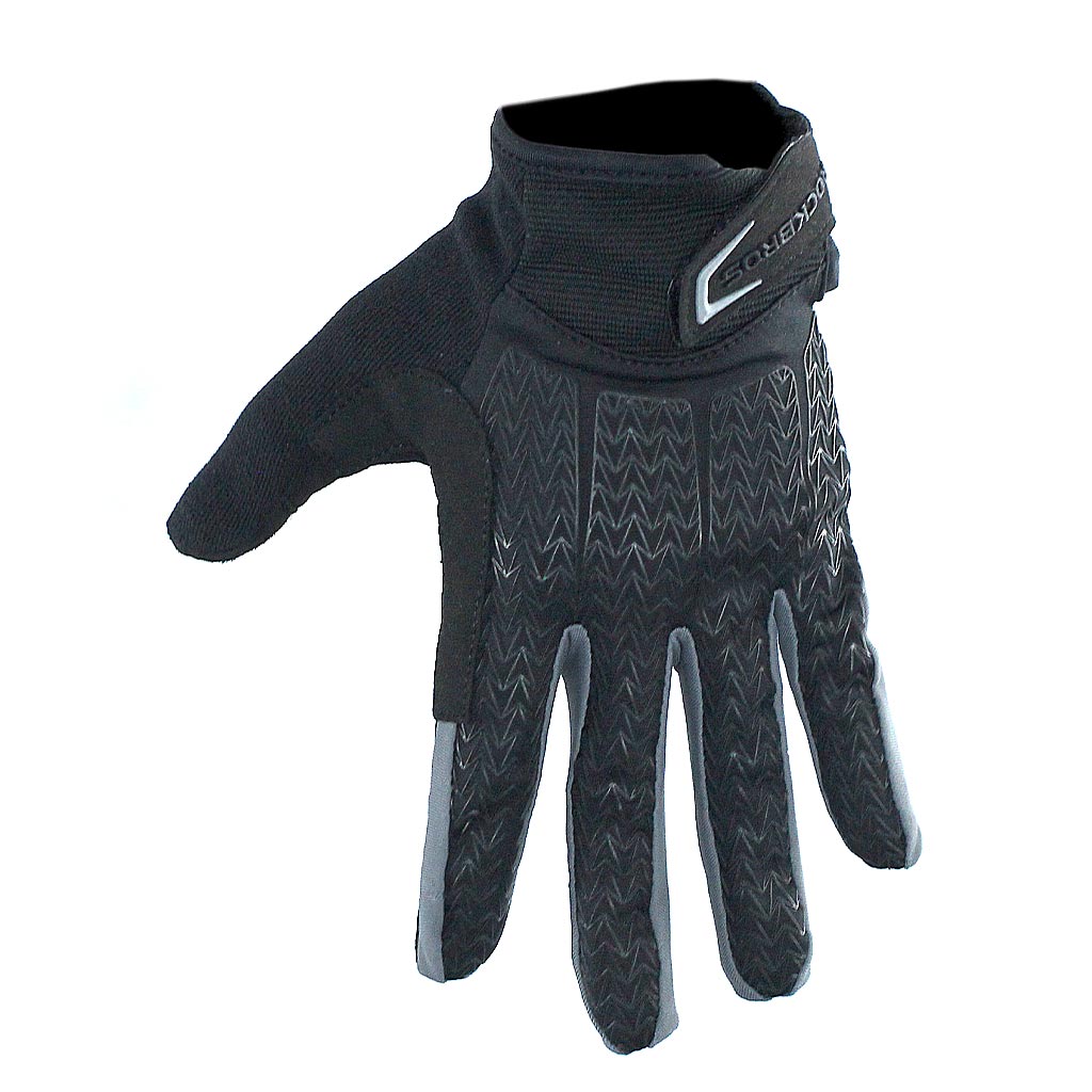 Guantes ROCKBROS Dedo largo con almohadillas de gel | Color Negro con Gris - Raudor ¡Rompe tu propio récord!