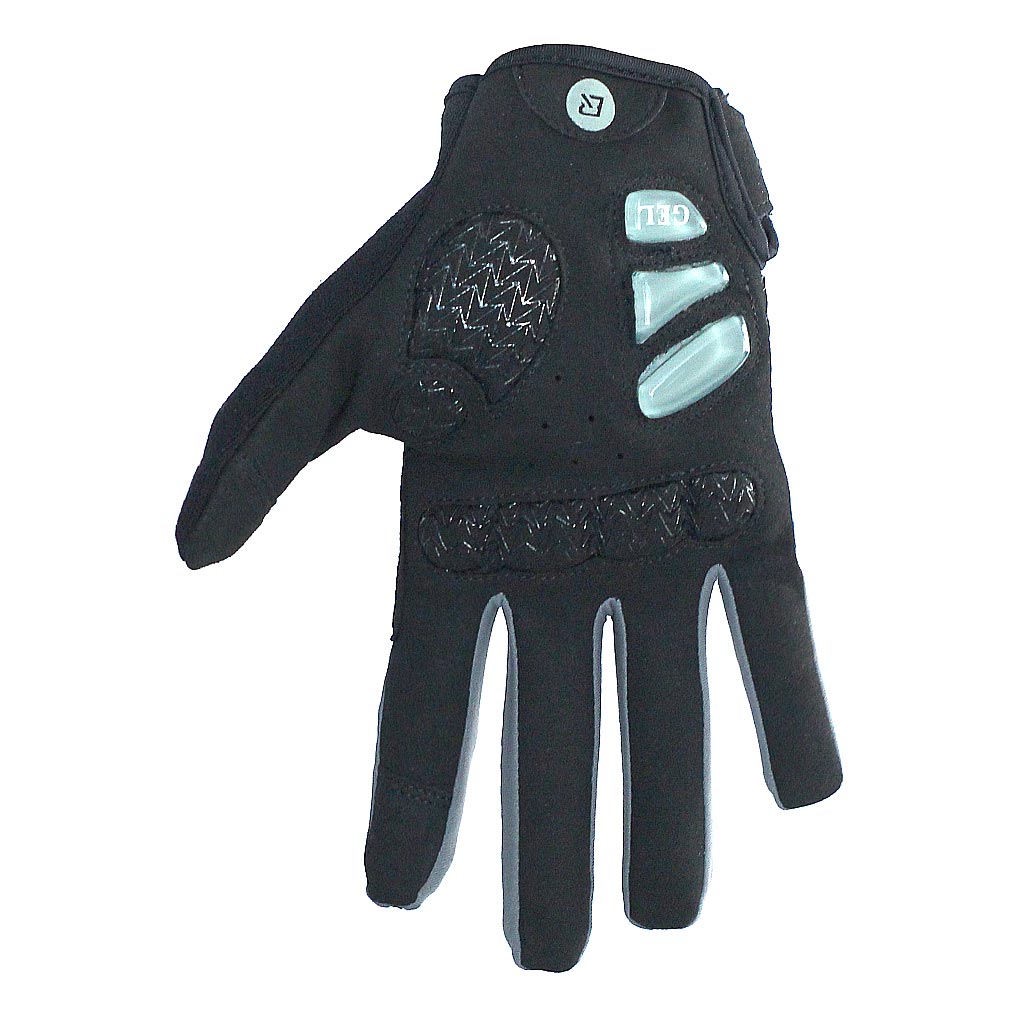 Guantes ROCKBROS Dedo largo con almohadillas de gel | Color Negro con Gris - Raudor ¡Rompe tu propio récord!