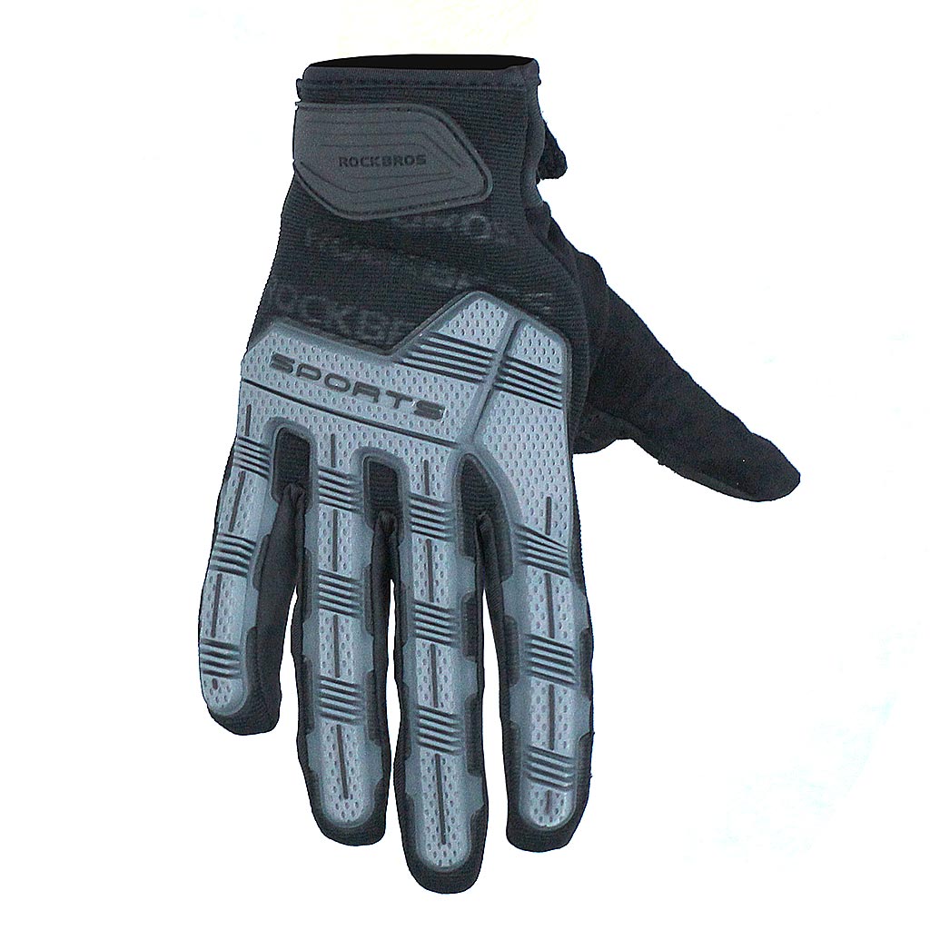Guantes ROCKBROS Dedo largo PRO | Color Negro y Gris - Raudor ¡Rompe tu propio récord!