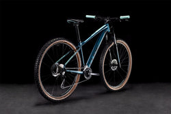 Bicicleta de montaña CUBE Access WS Pro 2022 Metalpetrol'n'Mint / Transmisión 2x9 velocidades