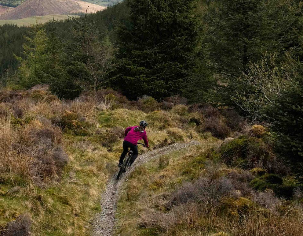Bicicleta SANTA CRUZ Bronson 4 2022 Cuadro Carbon CC / Rodado mixto / Talla SM / Color Gloss Moss and Blue / Kit X01 / 160 mm de recorrido