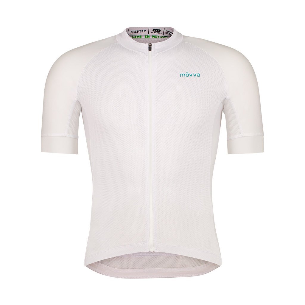 Jersey MOVVA Shifter Blanco para caballero - Raudor ¡Rompe tu propio récord!
