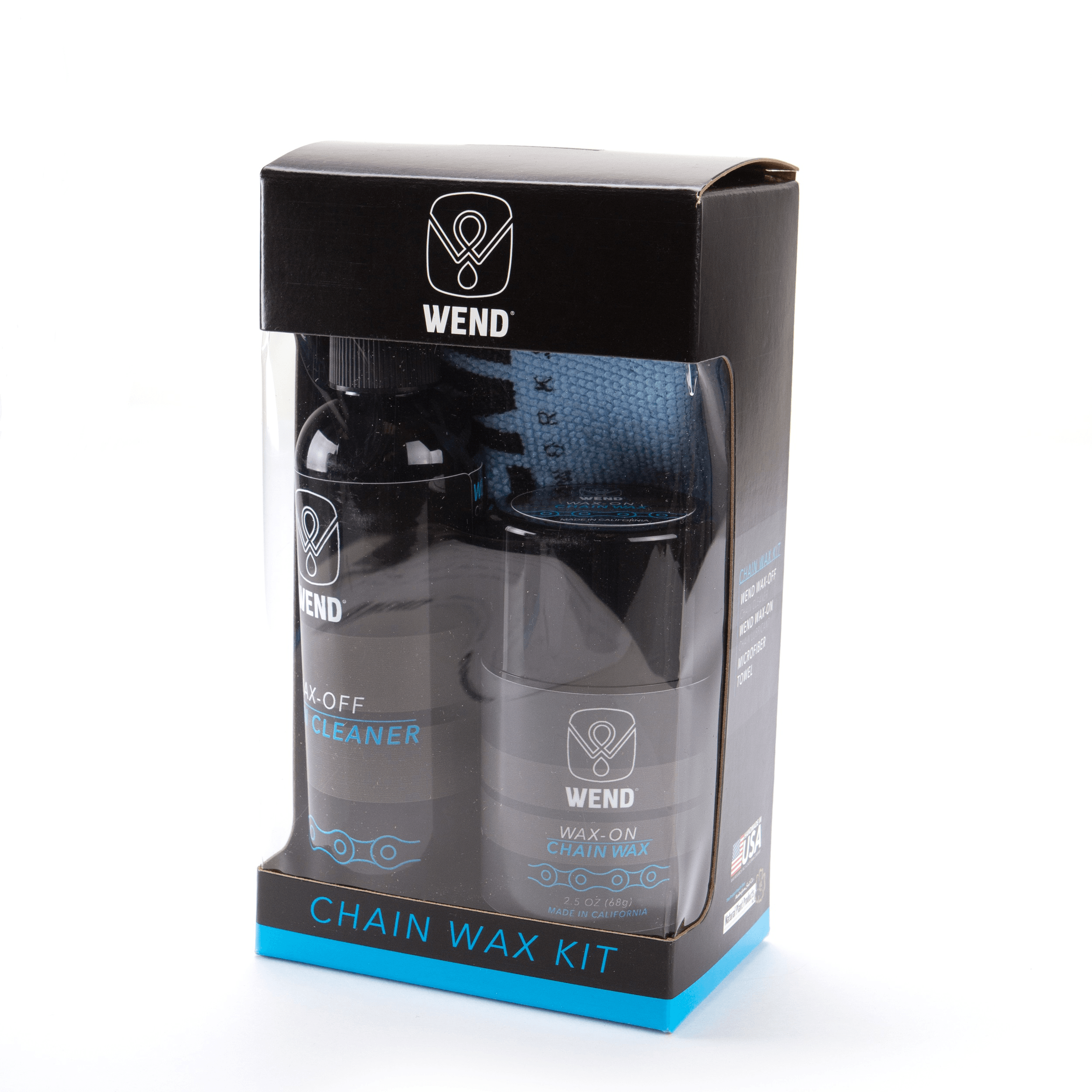 Kit Wend-Wax de limpieza de cadena: Limpiador/Wax/Toalla - Raudor ¡Rompe tu propio récord!