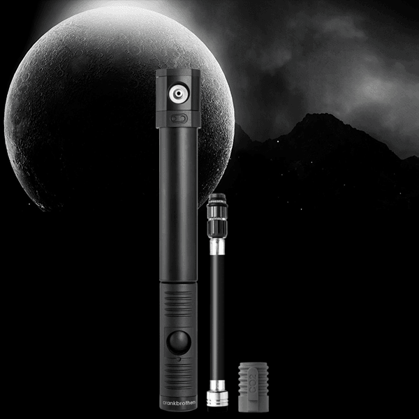 Minibomba Crankbrothers Klic HV gauge con manómetro e inflador de Co2 silver - Raudor ¡Rompe tu propio récord!