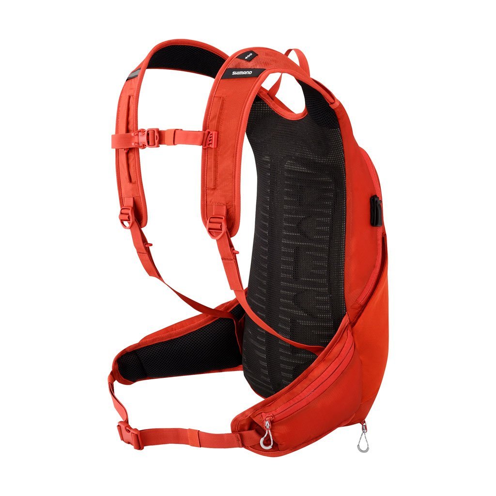 Mochila de hidratación SHIMANO Rocko 8L Color Naranja / Sistema de hidratación de 2 litros (Ya incluido) - Raudor ¡Rompe tu propio récord!