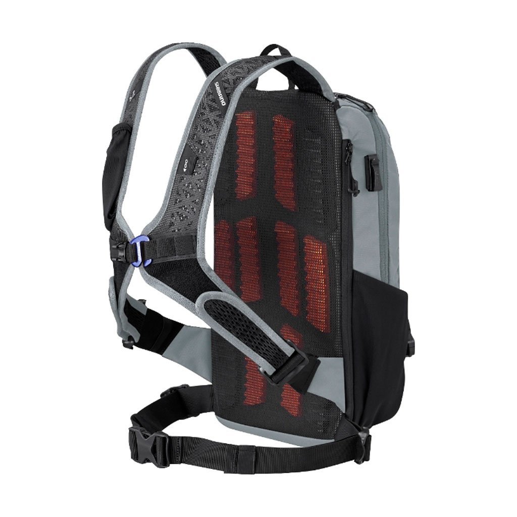 Mochila de hidratación SHIMANO Unzen 10L Color Gris / Sistema de hidratación de 2 litros (Ya incluido) - Raudor ¡Rompe tu propio récord!