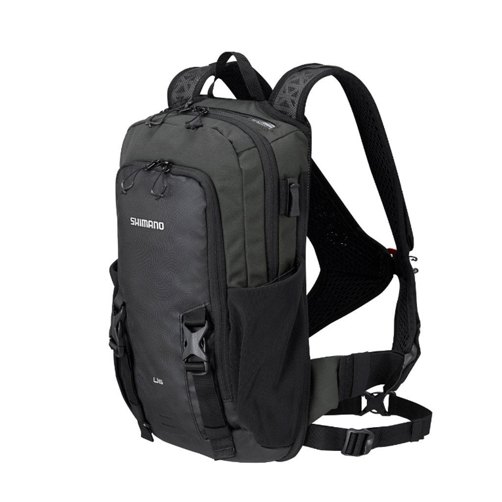 Mochila de hidratación SHIMANO Unzen 6L Color negro / Sistema de hidratación de 2 litros (Ya incluido) - Raudor ¡Rompe tu propio récord!