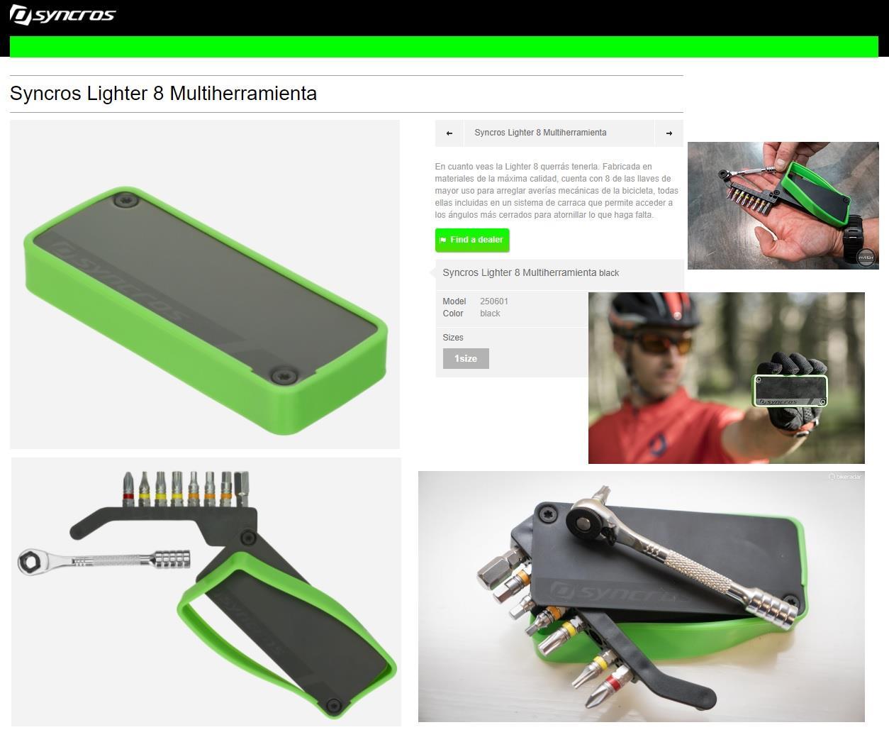 Multiherramienta Syncros Lighter 8 - Raudor ¡Rompe tu propio récord!
