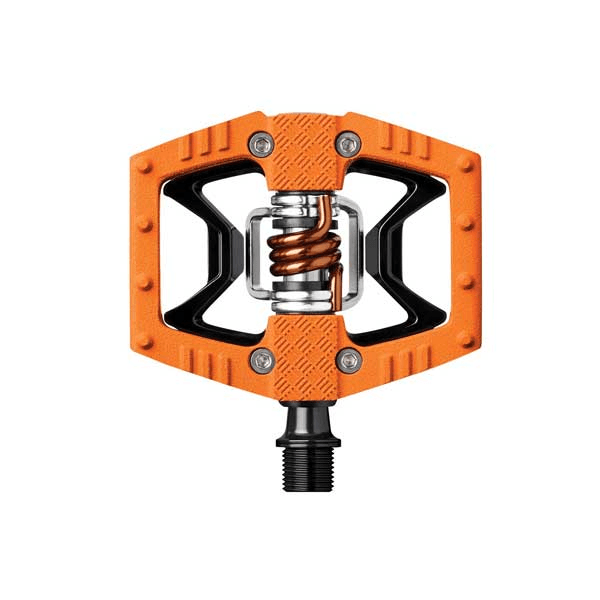 Pedales Crankbrothers DOUBLESHOT color Naranja / Negro-Naranja - Raudor ¡Rompe tu propio récord!