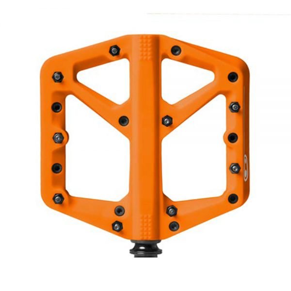 Pedales Crankbrothers Stamp 1 GRANDE, color Naranja - Raudor ¡Rompe tu propio récord!