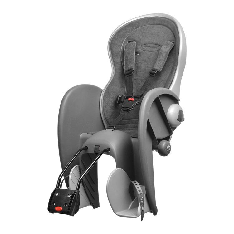 Portabebé POLISPORT Wallaby Evolution Deluxe / Color Gris Oscuro / Fijación al cuadro de la bicicleta - Raudor ¡Rompe tu propio récord!