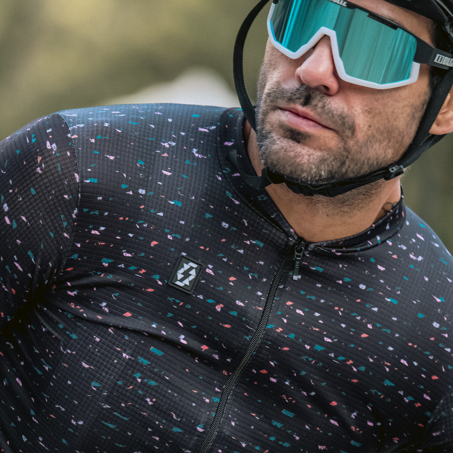 Jersey para ciclismo APHESIS Prisma para caballero manga larga