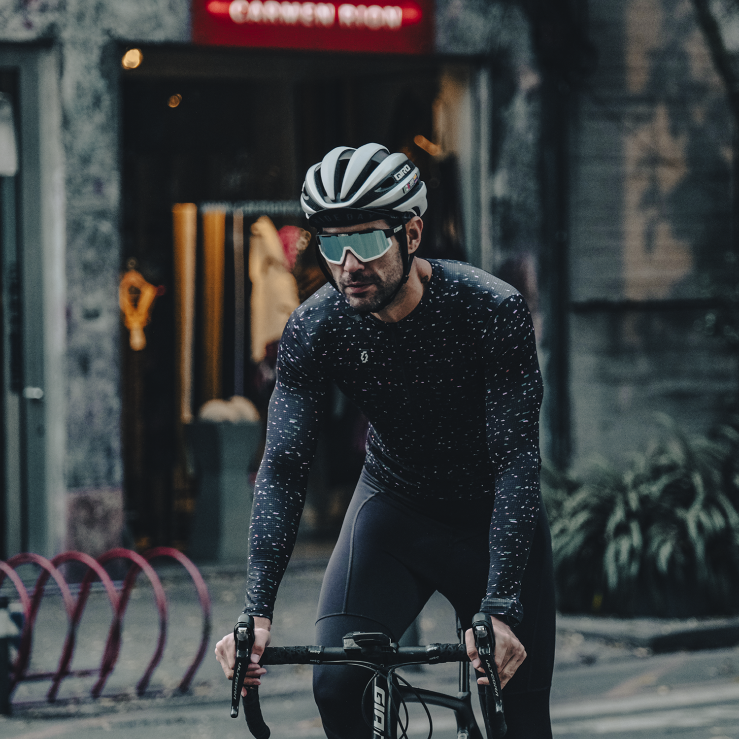 Jersey para ciclismo APHESIS Prisma para caballero manga larga