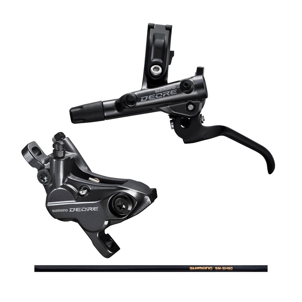 Set de freno hidráulico delantero SHIMANO BL-M6100 / BL-M6120 (Incluye palanca, línea de freno, caliper y balatas de resina) - Raudor ¡Rompe tu propio récord!